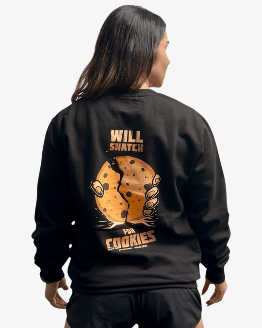 SWEATSHIRT Snatch for Cookies – Preto - TugaSox Fitness Store