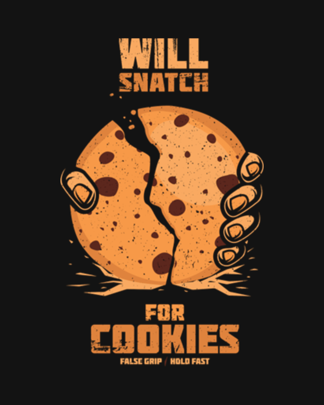Sweatshirt SNATCH FOR COOKIES – Preto - TugaSox Fitness Store