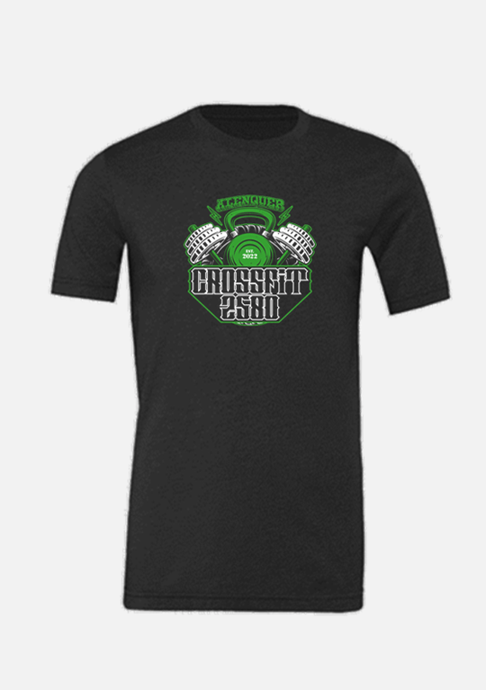 T - SHIRT CrossFit 2580 (Alenquer) Black / Grey - TugaSox Fitness Store