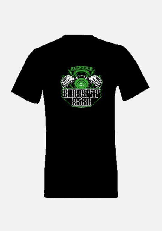 T - SHIRT CrossFit 2580 (Alenquer) Black / Grey - TugaSox Fitness Store