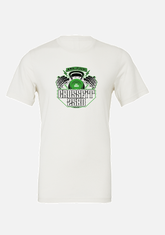 T - SHIRT CrossFit 2580 (Alenquer) Vanilla / White - TugaSox Fitness Store