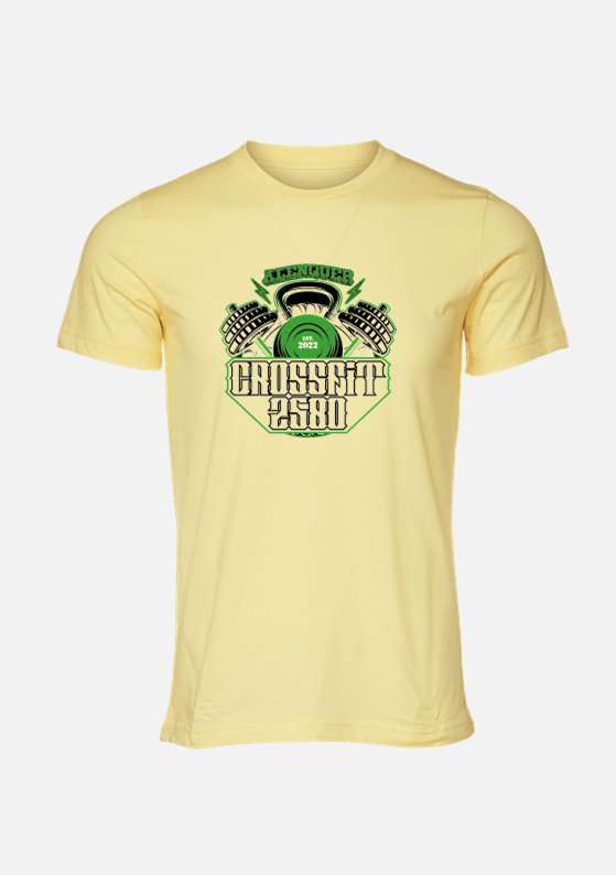 T - SHIRT CrossFit 2580 (Alenquer) Vanilla / White - TugaSox Fitness Store