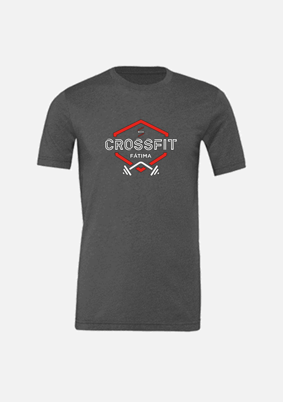 T - SHIRT CrossFit Fátima - Black / Grey / Teal - TugaSox Fitness Store
