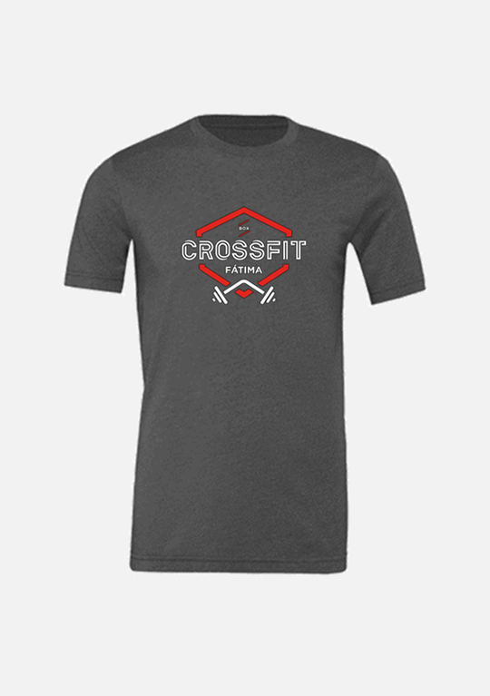 T - SHIRT CrossFit Fátima - Black / Grey / Teal - TugaSox Fitness Store