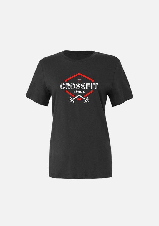 T - SHIRT CrossFit Fátima - Black / Grey / Teal - TugaSox Fitness Store