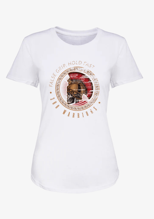 T-Shirt feminina 300 WARRIORS | White - TugaSox Fitness Store