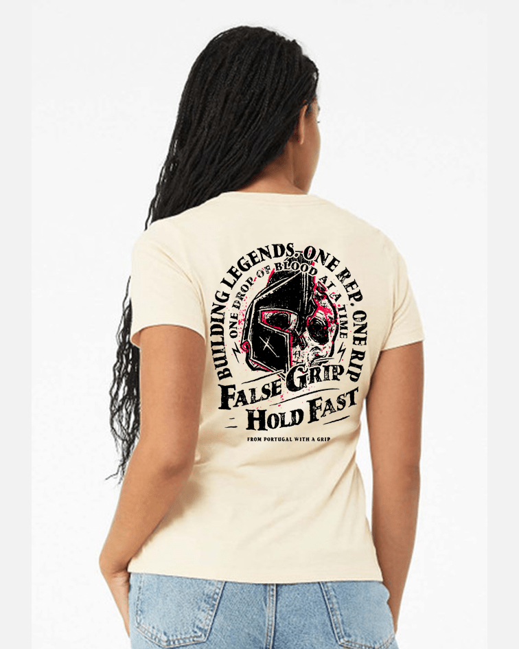 T-Shirt feminina BUILDING LEGENDS | Butter cream - TugaSox Fitness Store