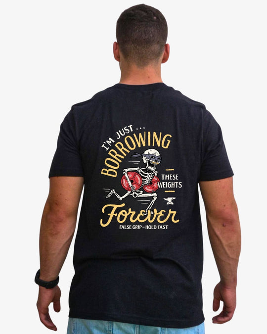 T-Shirt FOREVER GAINS | Black - TugaSox Fitness Store