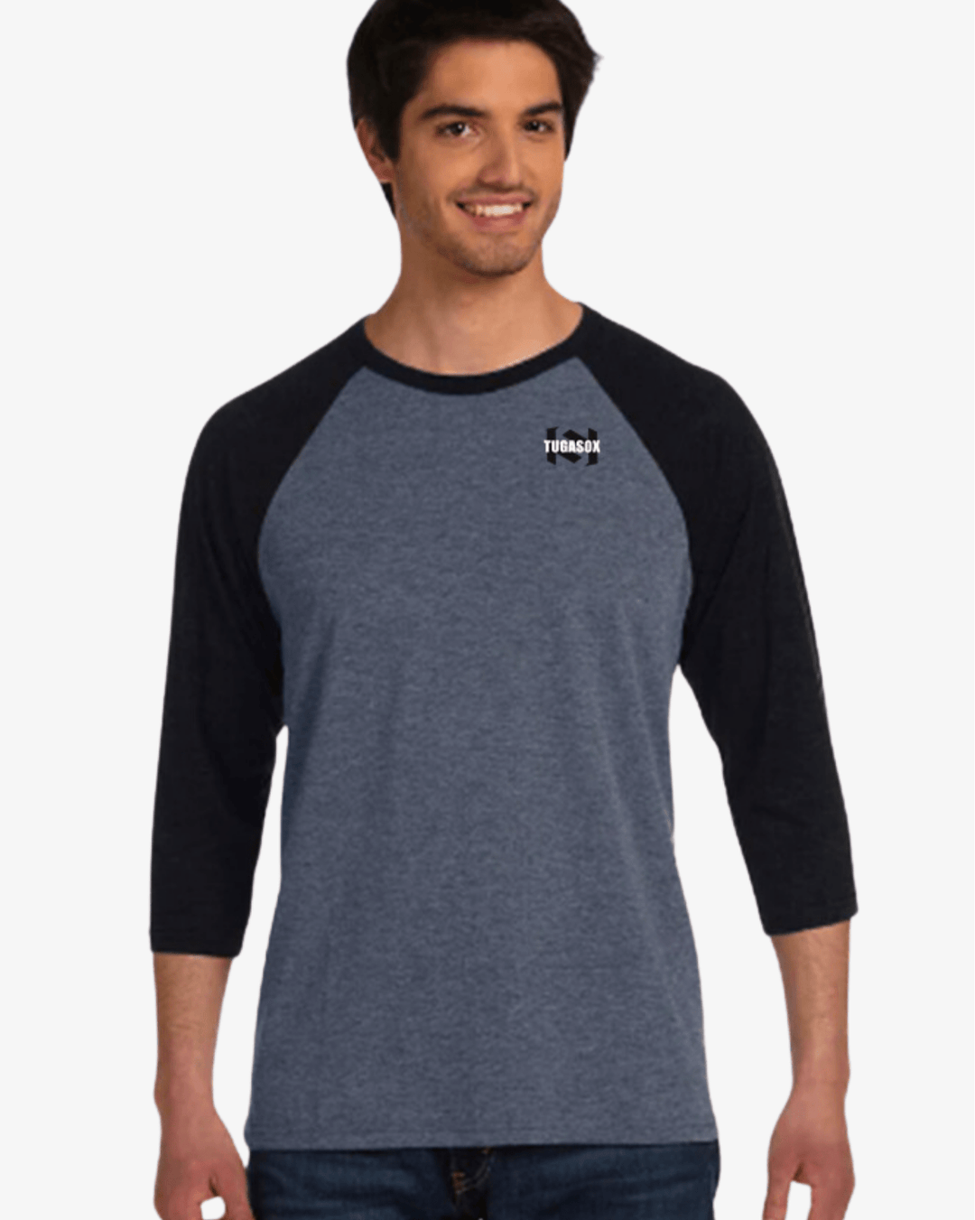 T-Shirt manga 3/4 MIDNIGHT GREY - TugaSox Fitness Store