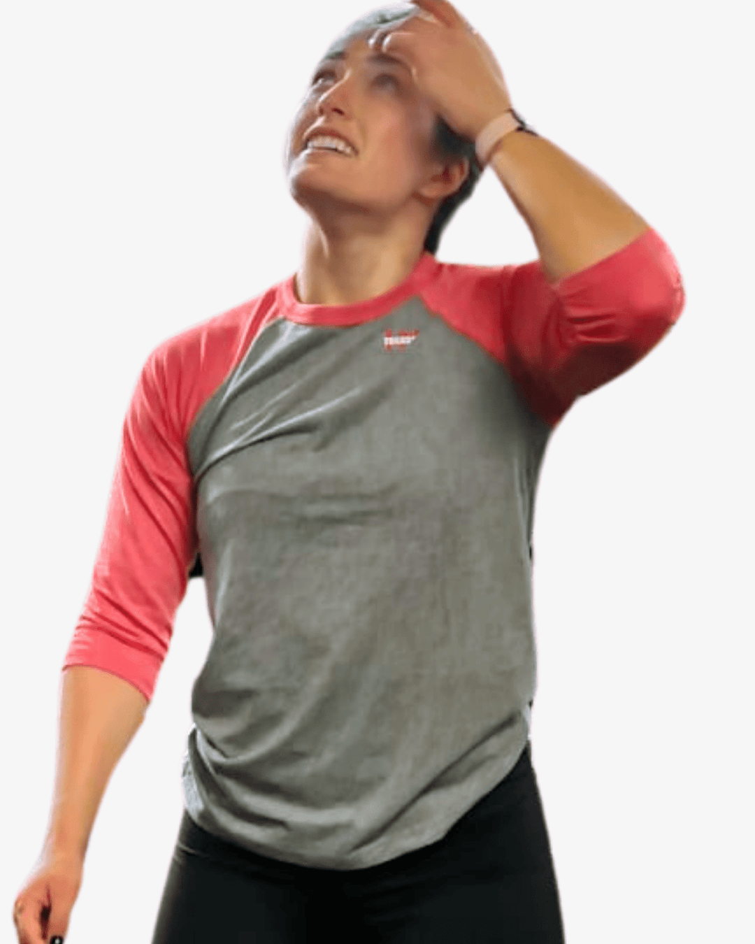 T-Shirt Manga 3/4 | Red/Grey - TugaSox Fitness Store