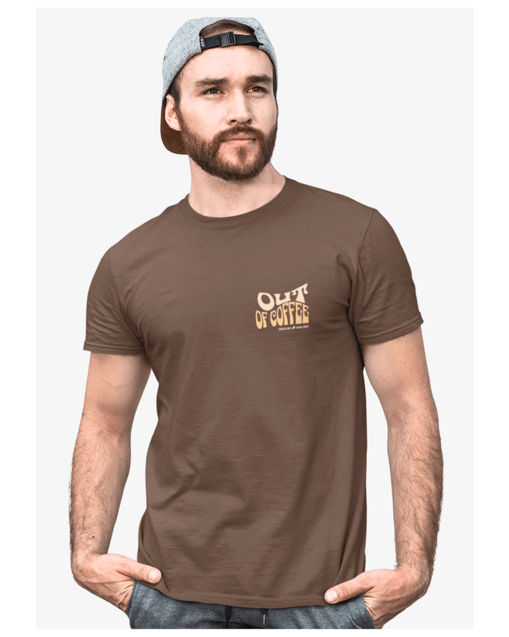 T-Shirt Ran Out of Coffee - Unissexo - TugaSox Fitness Store