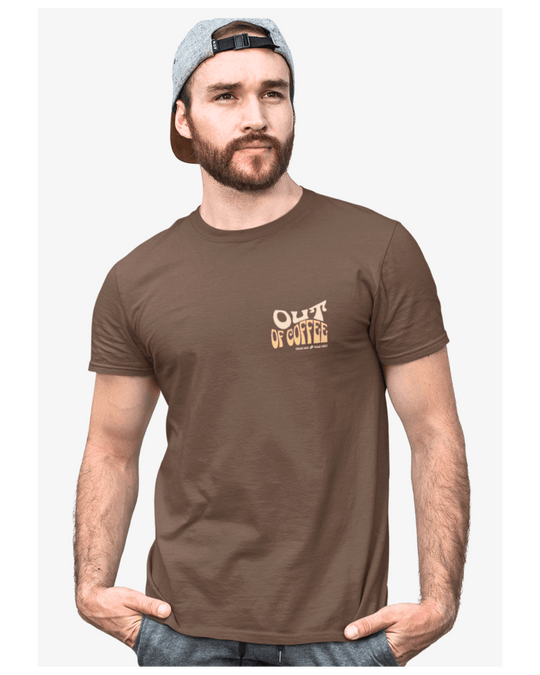 T-Shirt Ran Out of Coffee - Unissexo - TugaSox Fitness Store
