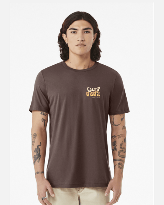 T-Shirt Ran Out of Coffee - Unissexo - TugaSox Fitness Store