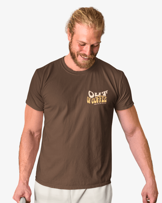 T-Shirt Ran Out of Coffee - Unissexo - TugaSox Fitness Store