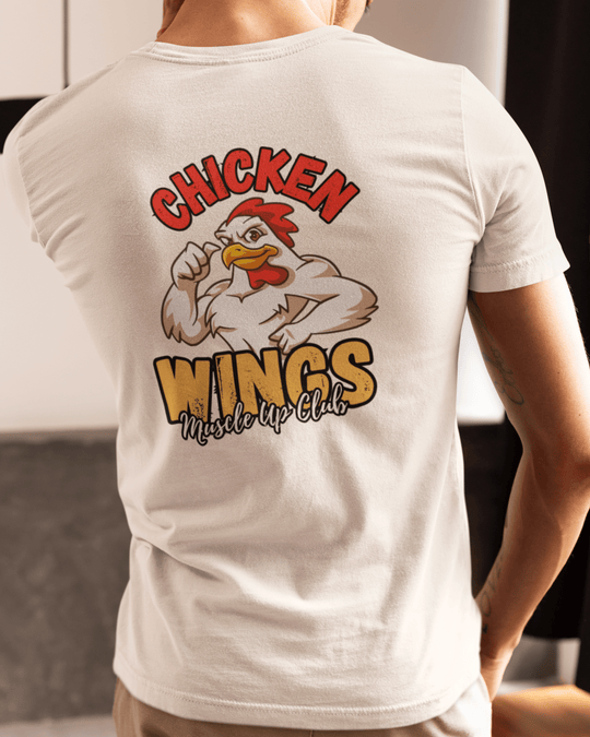 T-Shirt Unissexo CHICKEN WINGS - Muscle - Up Club - TugaSox Fitness Store