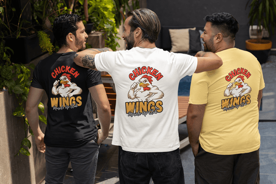 T-Shirt Unissexo CHICKEN WINGS - Muscle - Up Club - TugaSox Fitness Store