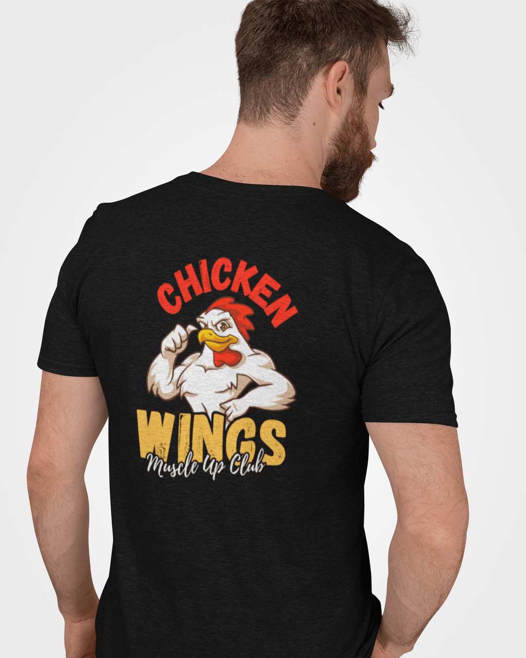 T-Shirt Unissexo CHICKEN WINGS - Muscle - Up Club - TugaSox Fitness Store