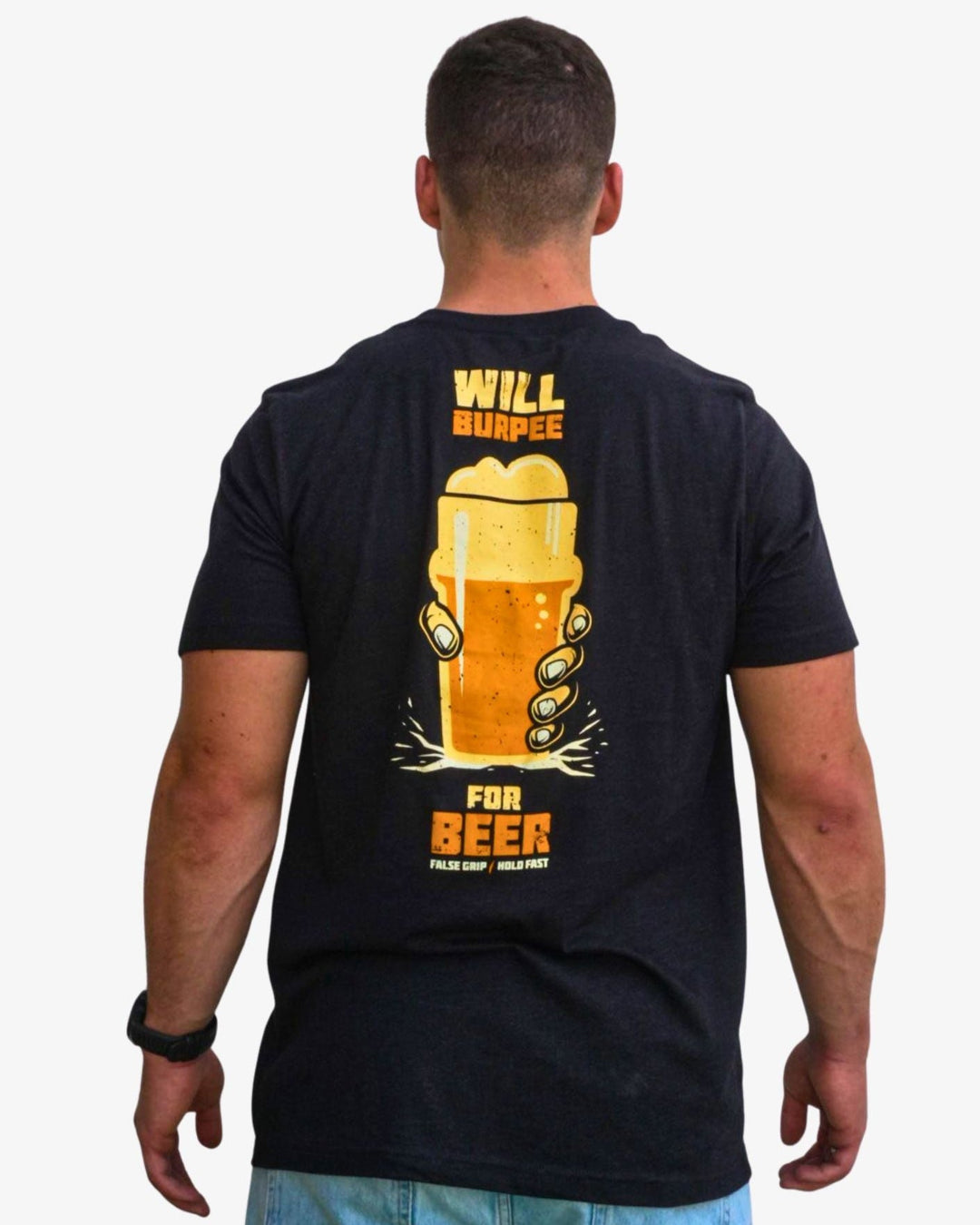 T-Shirt WILL BURPEE FOR BEER | Black - TugaSox Fitness Store