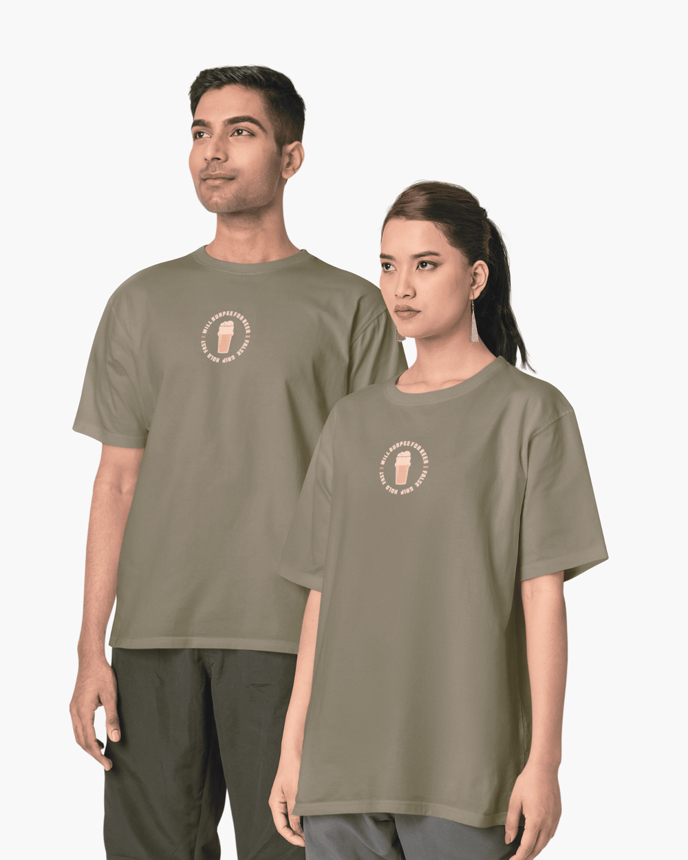 T-shirt Will Burpee for Beer - Oversize - TugaSox Fitness Store