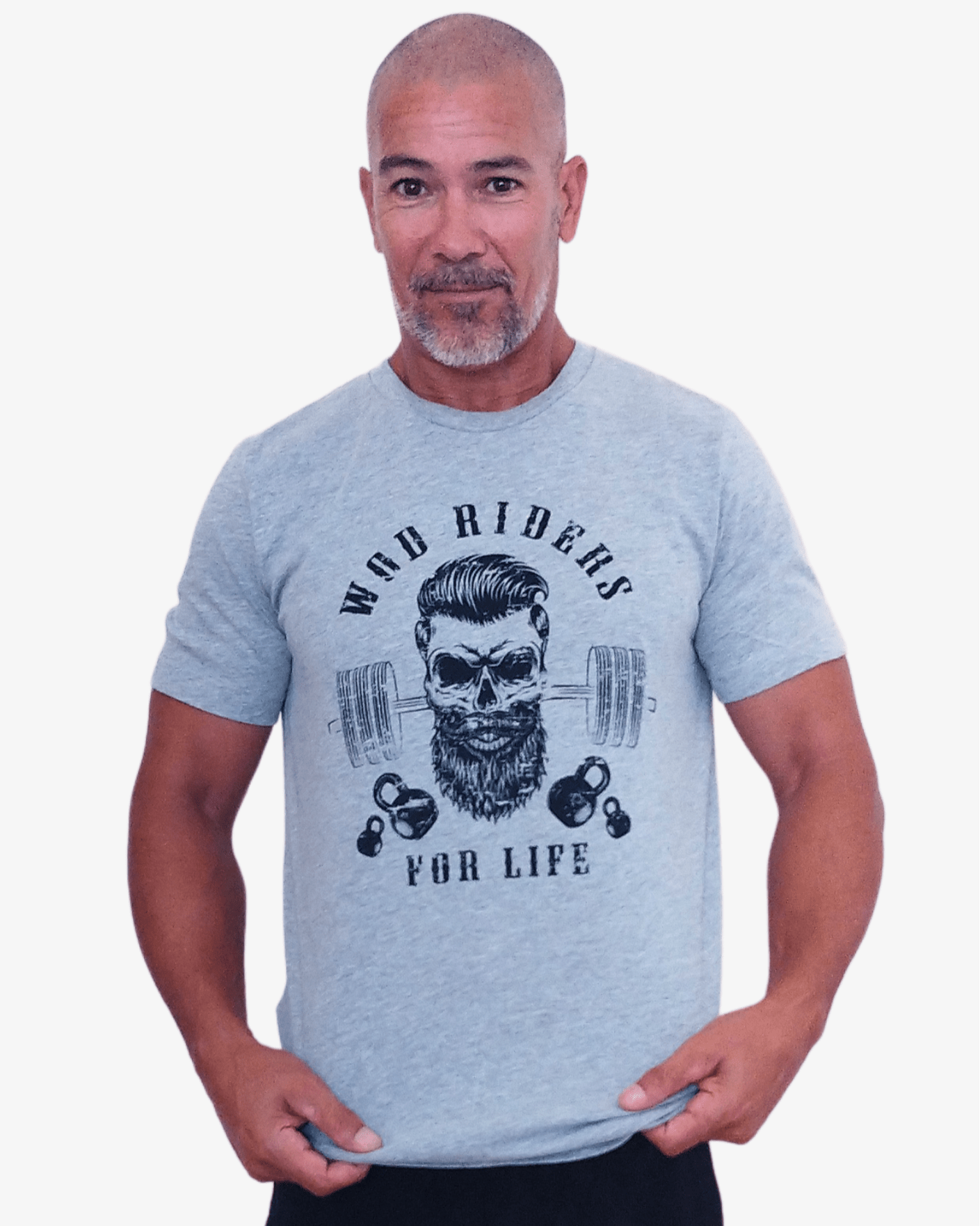 T-Shirt WOD RIDERS | Light Grey - TugaSox Fitness Store