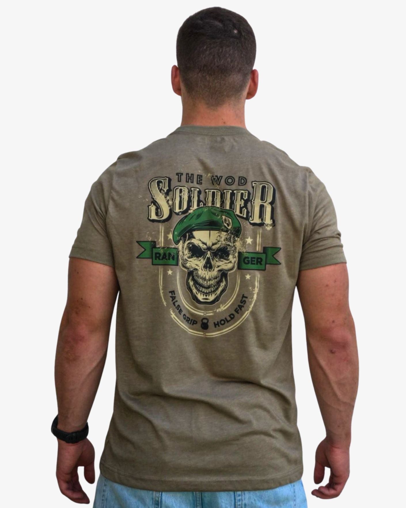 T-Shirt WOD SOLDIER | Olive - TugaSox Fitness Store