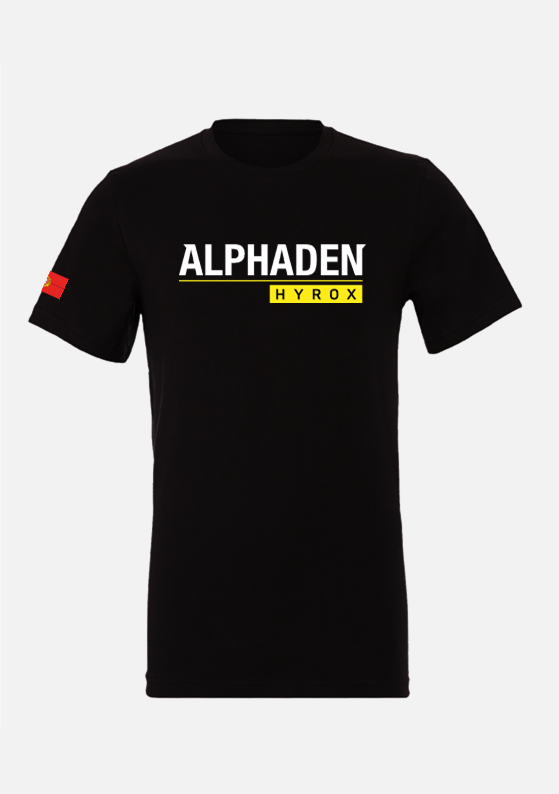 T-SHIRT CrossFit Alphaden Hyrox - Black