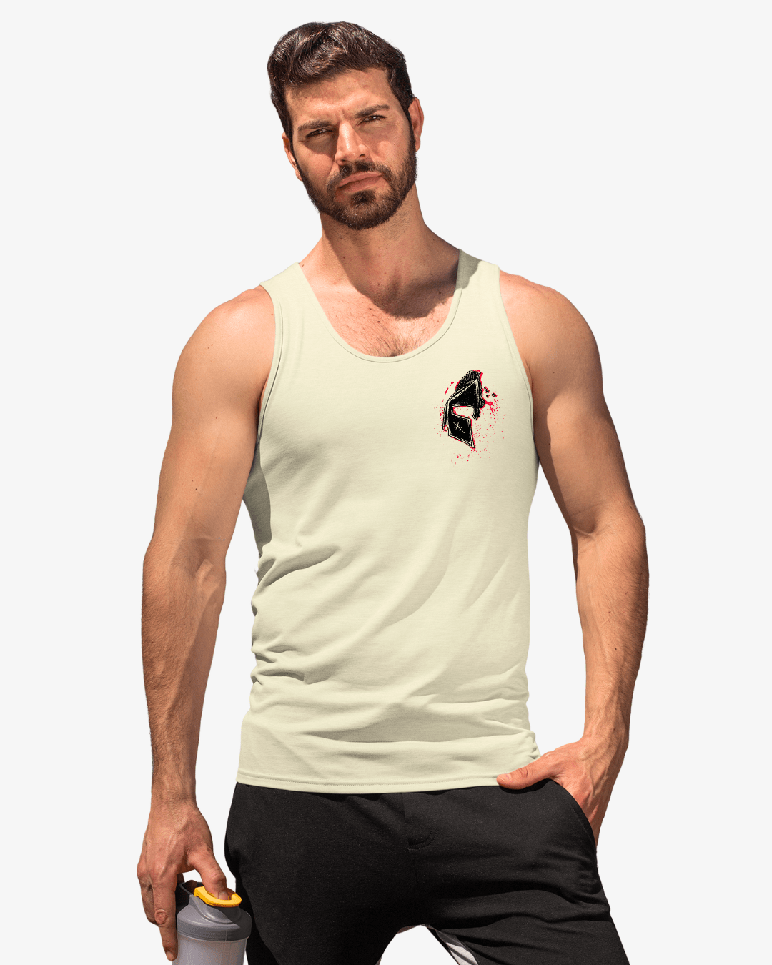 Tank BUILDING LEGENDS – Sand | False Grip x TugaSox - TugaSox Fitness Store