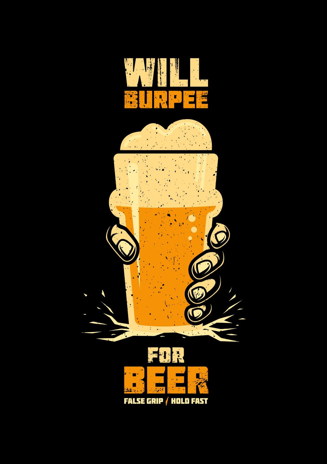 Tank WILL BURPEE FOR BEER – Black | False Grip x TugaSox - TugaSox Fitness Store