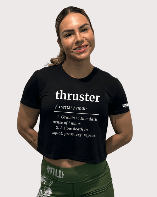 Thruster Definition Crop T-shirt | Cult - ionary Collection - TugaSox Fitness Store