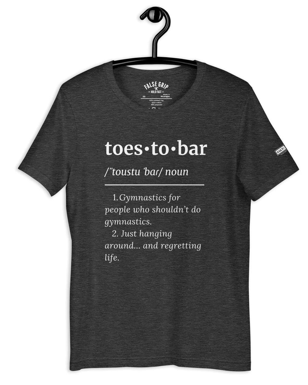 Toes - to - Bar Definition Unisex Tee | Cult - ionary Collection - TugaSox Fitness Store