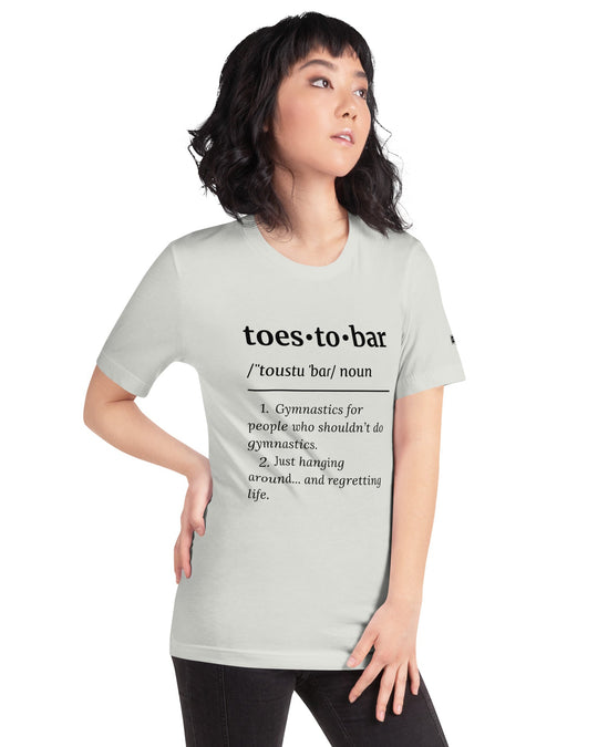 toes to bar definition unisex tee 