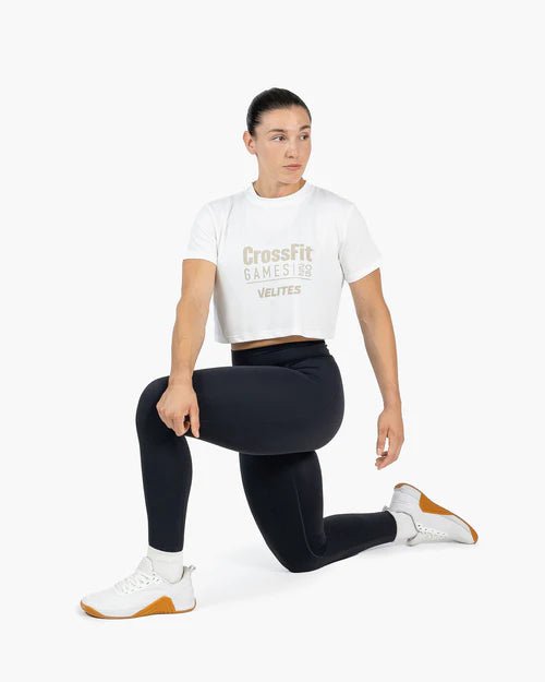 Velites x CrossFit® Games 25 Crop HOLO | White - TugaSox Fitness Store