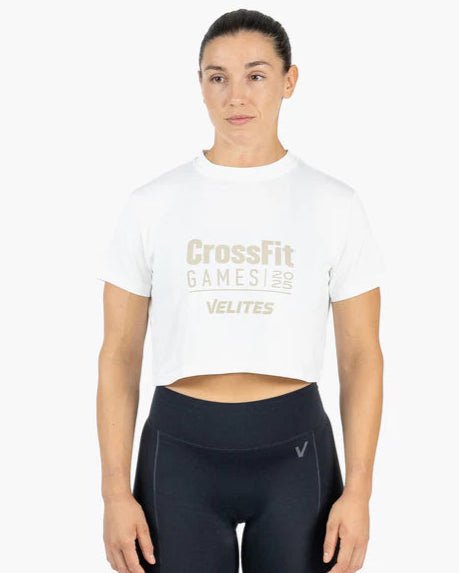 Velites x CrossFit® Games 25 Crop HOLO | White - TugaSox Fitness Store