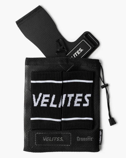 Velites x CrossFit® Quad Ultra NO CHALK Hand Grips | Black - TugaSox Fitness Store
