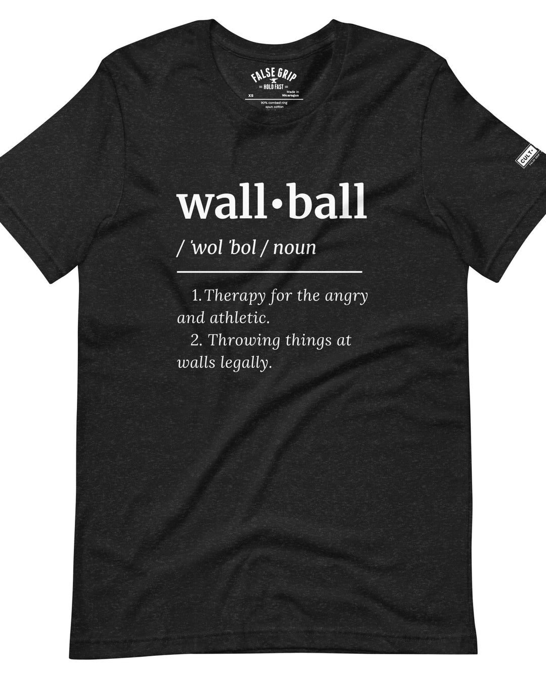 wall ball definition tee black