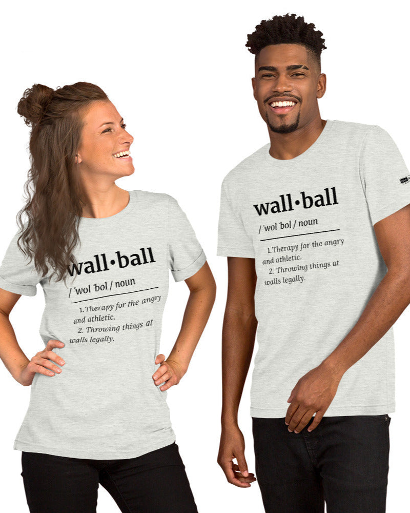 wall ball definition unisex tee couple