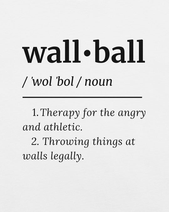 wall ball definition unisex tee  design