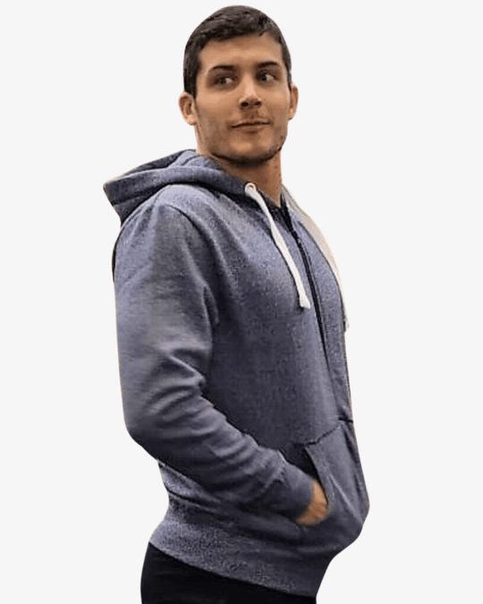 ZIP HOODIE Air Force Blue - TugaSox Fitness Store