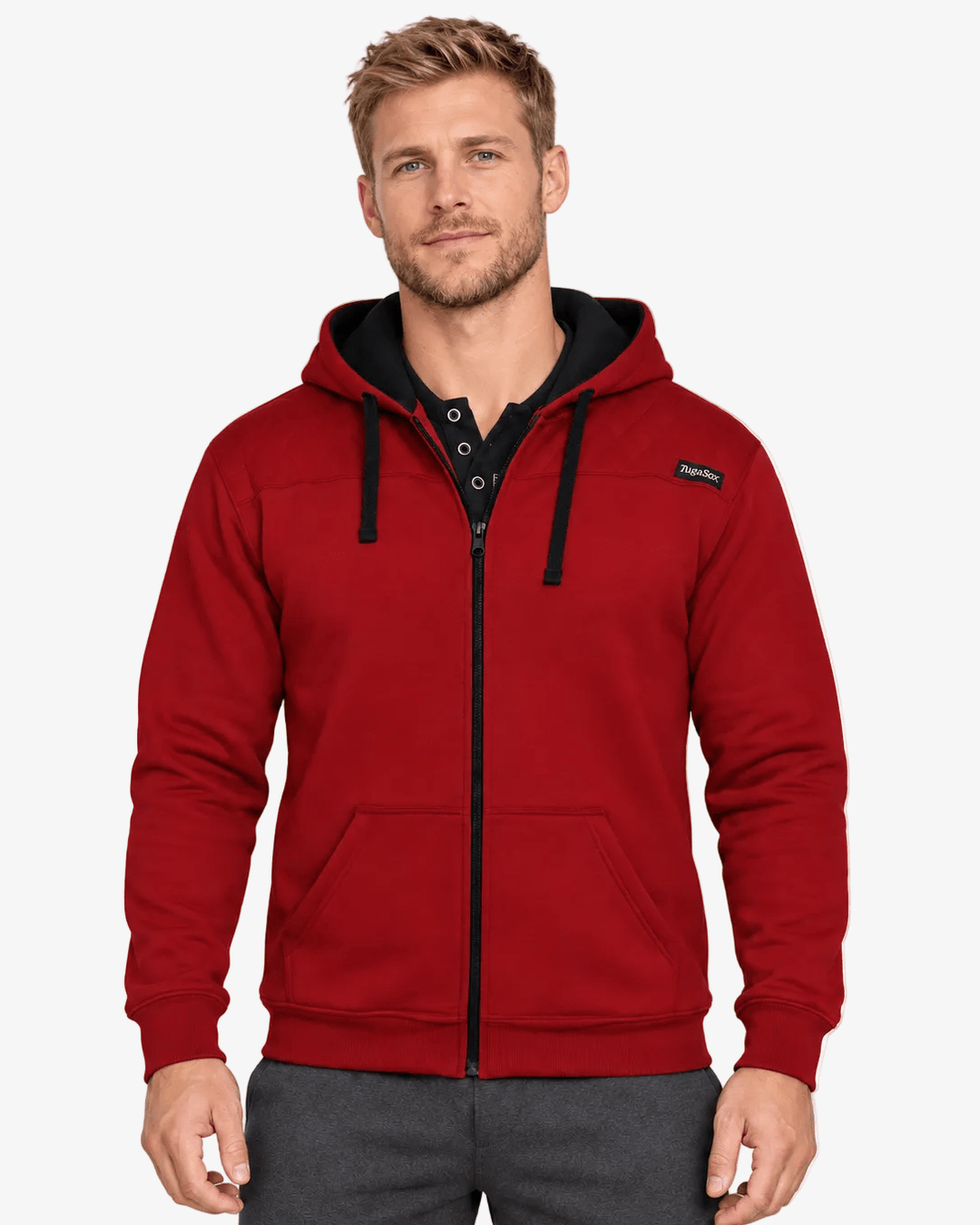 Zip Hoodie Red Rush – Unissexo - TugaSox Fitness Store