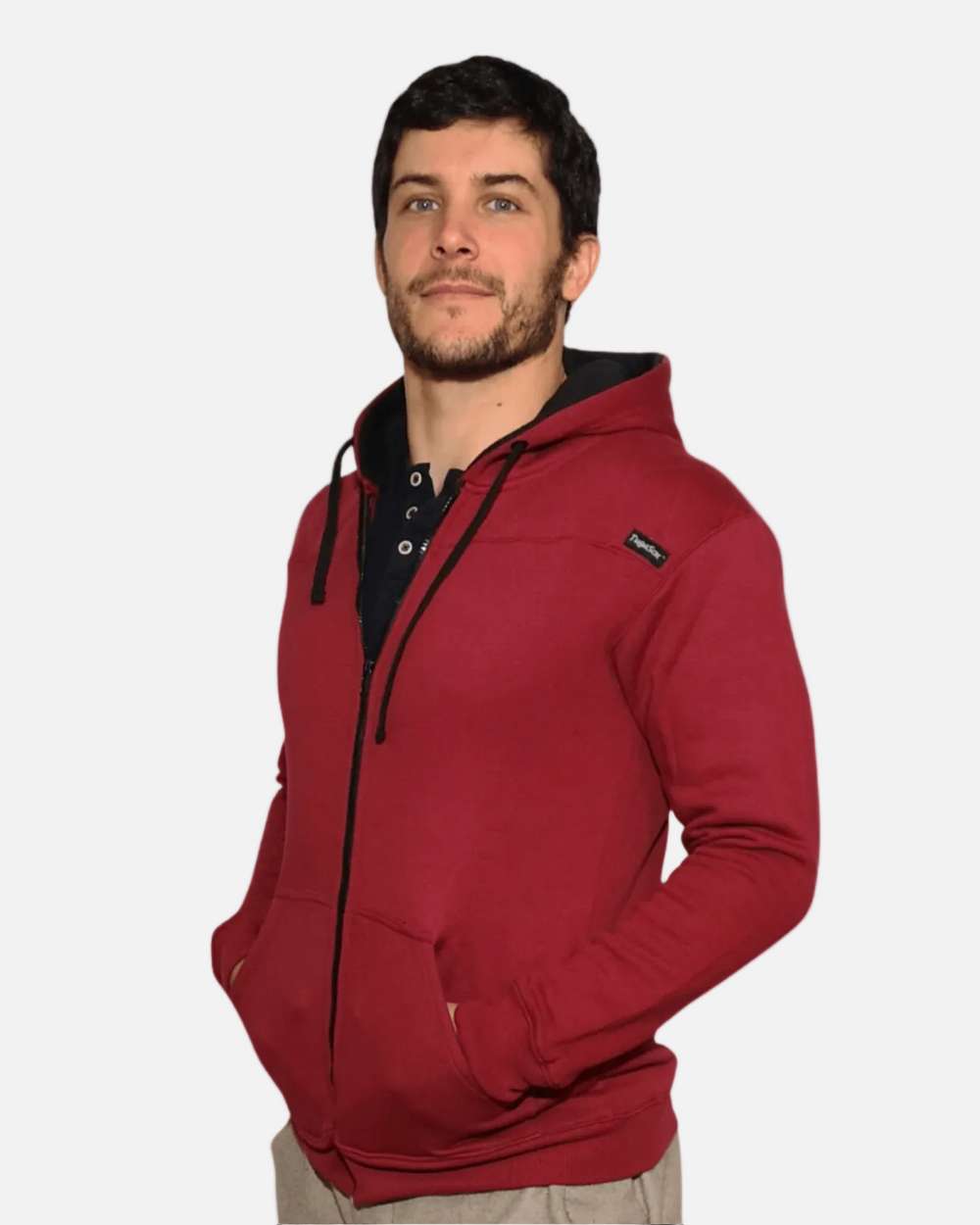 Zip Hoodie RED RUSH – Unissexo | TugaSox - TugaSox Fitness Store