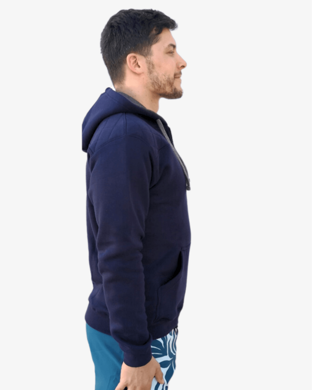 Zip Hoodie ROYAL NAVY – Unissexo | TugaSox - TugaSox Fitness Store