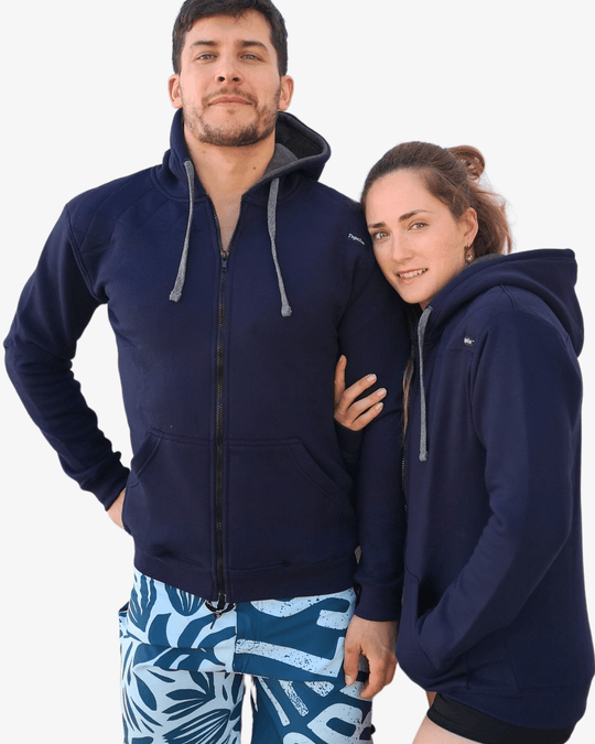 Zip Hoodie ROYAL NAVY – Unissexo | TugaSox - TugaSox Fitness Store