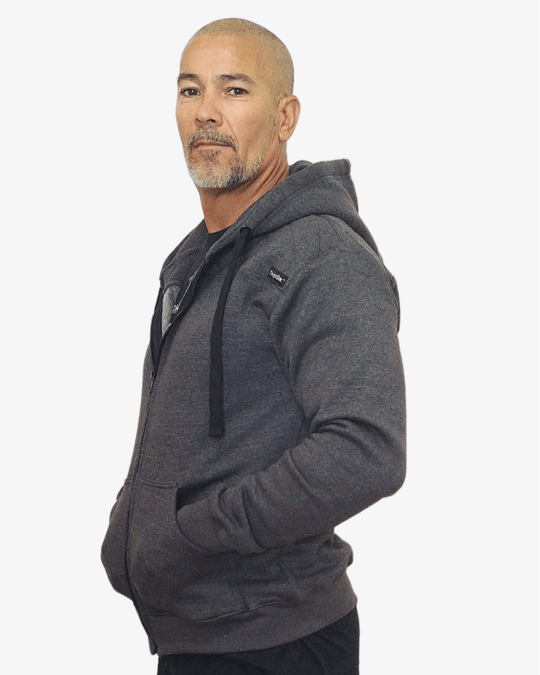 Zip Hoodie STORM GREY – Unissexo | TugaSox - TugaSox Fitness Store