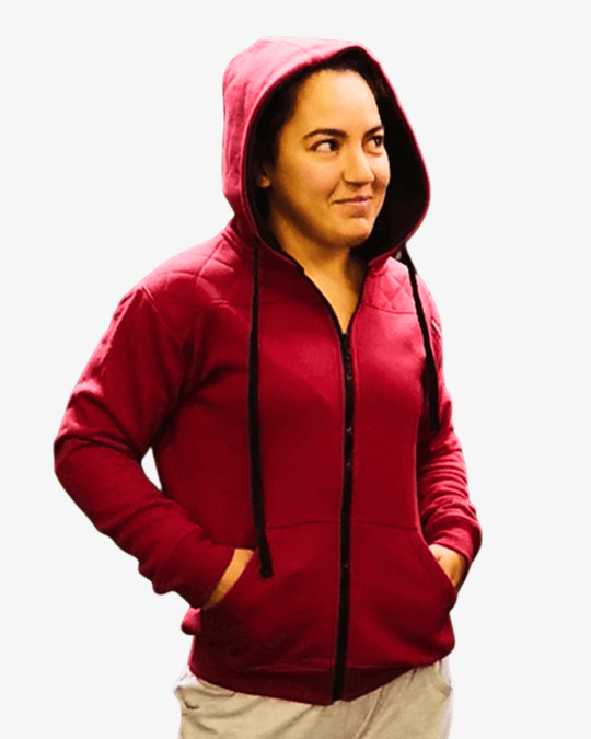 Zip Hoodie Unissexo RED RUSH | TugaSox - TugaSox Fitness Store