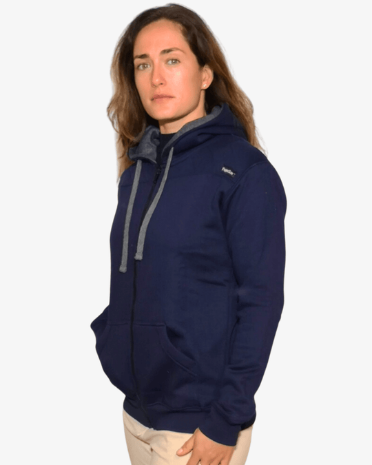 Zip Hoodie Unissexo ROYAL NAVY | TugaSox - TugaSox Fitness Store