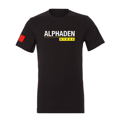 T-Shirt CrossFit Alphaden - Hyrox- Black | CrossFit Alphaden - Hyrox T-Shirt - Black