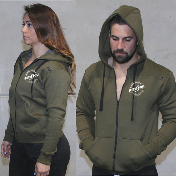 Casacos Unisexo - Fit4You | Unisex Full zipper hoodies - Fit4You