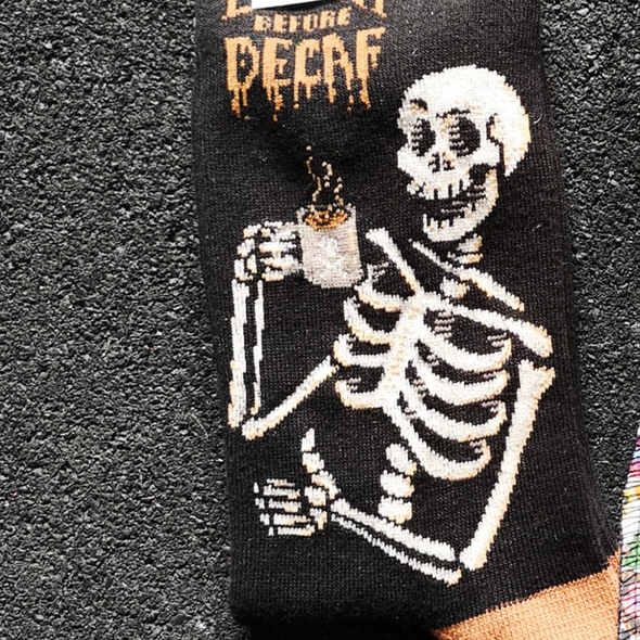 Death Before Decaf Men Crew socks