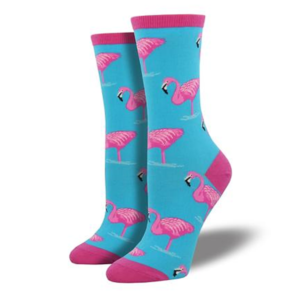 Flamingo Ladies Crew socks