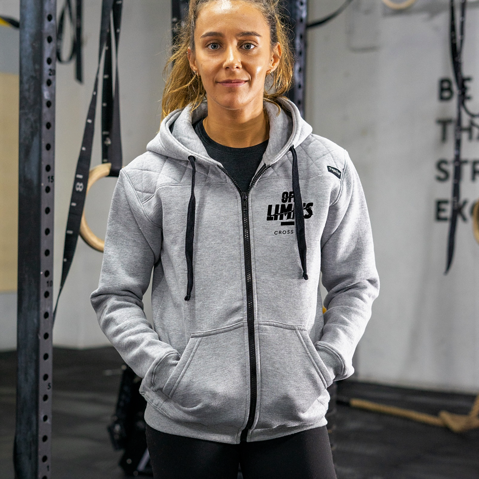 Unisex Zip Up hoodies Grey Off Limits CrossFit